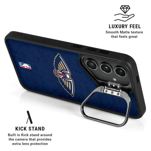 NBA New Orleans Pelicans Distressed Galaxy S25 Ultra Kickstand Case